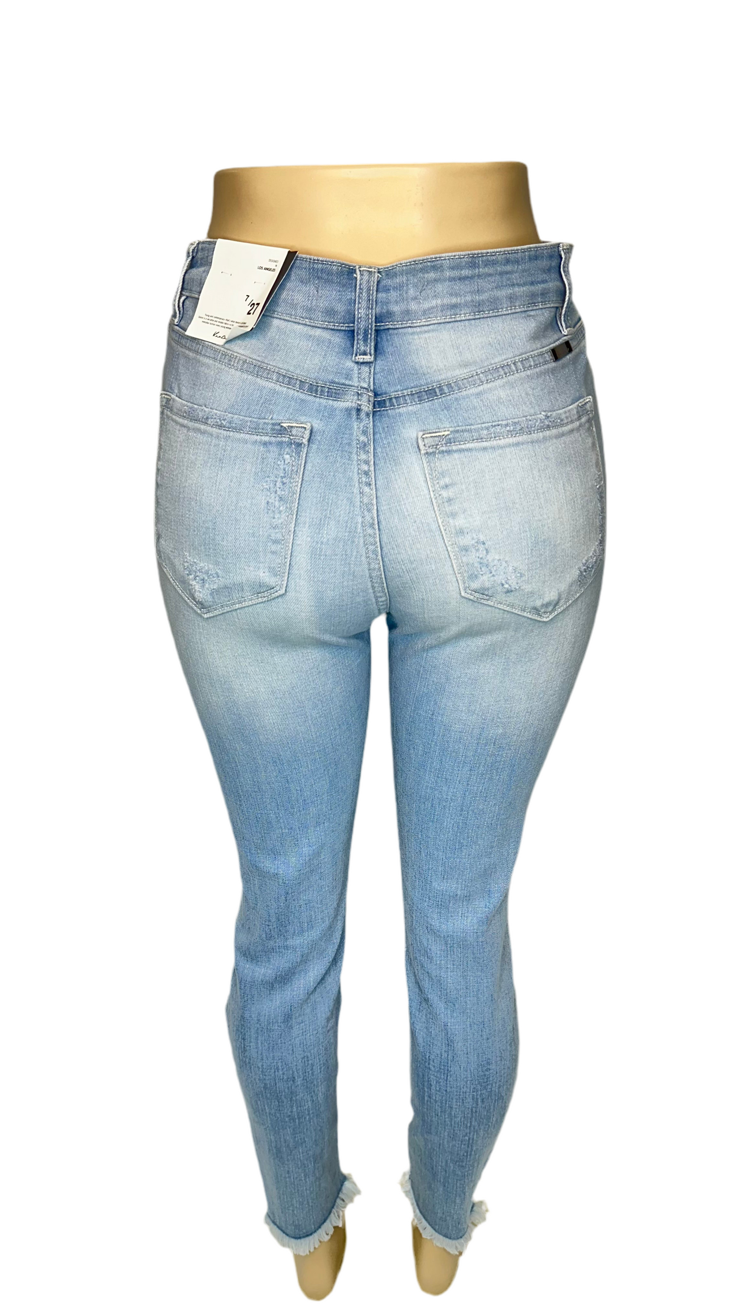 Kancan women’s High rise light blue jeans 
