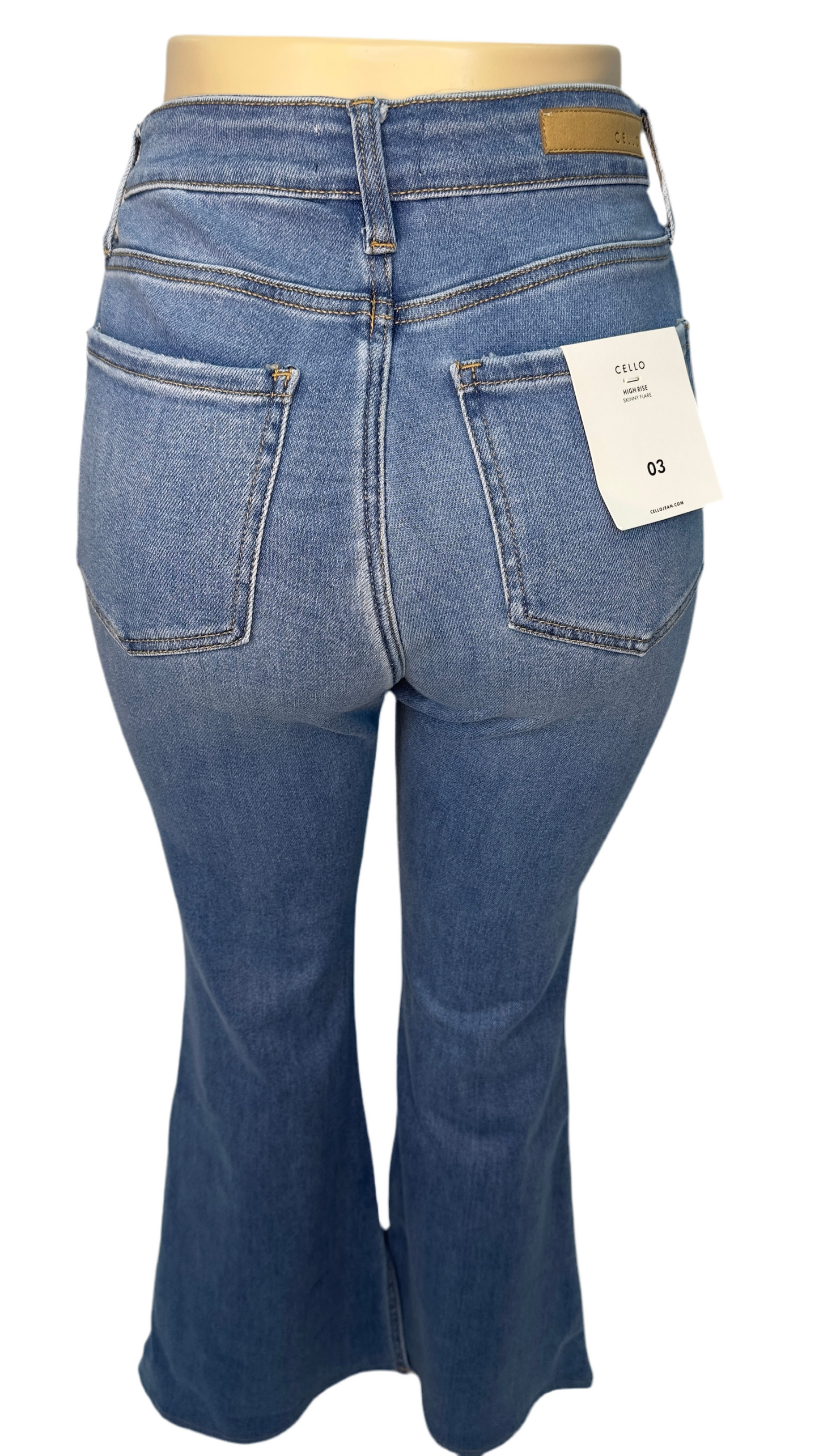 Cello high rise skinny flare
