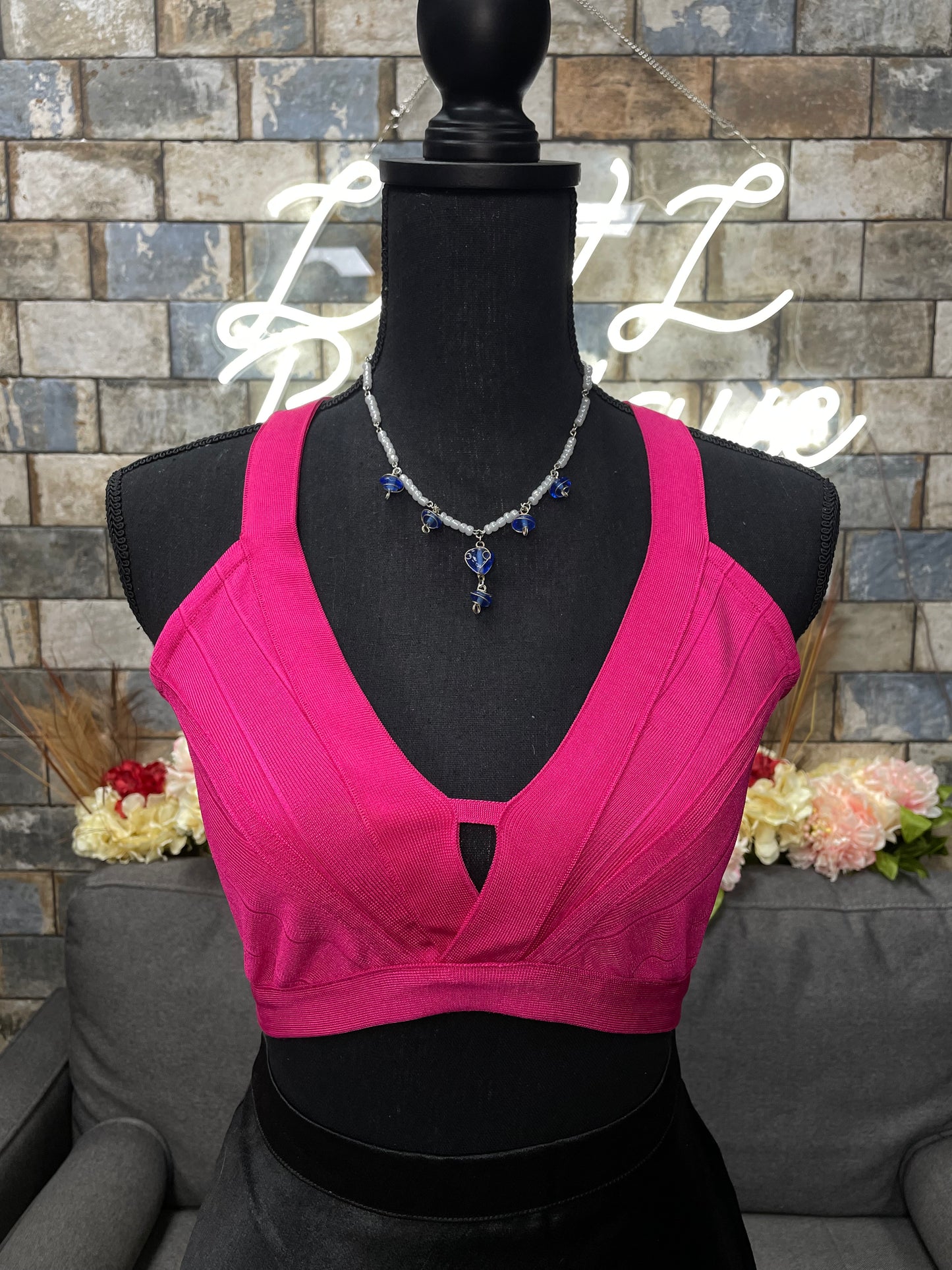 Pink crop top
