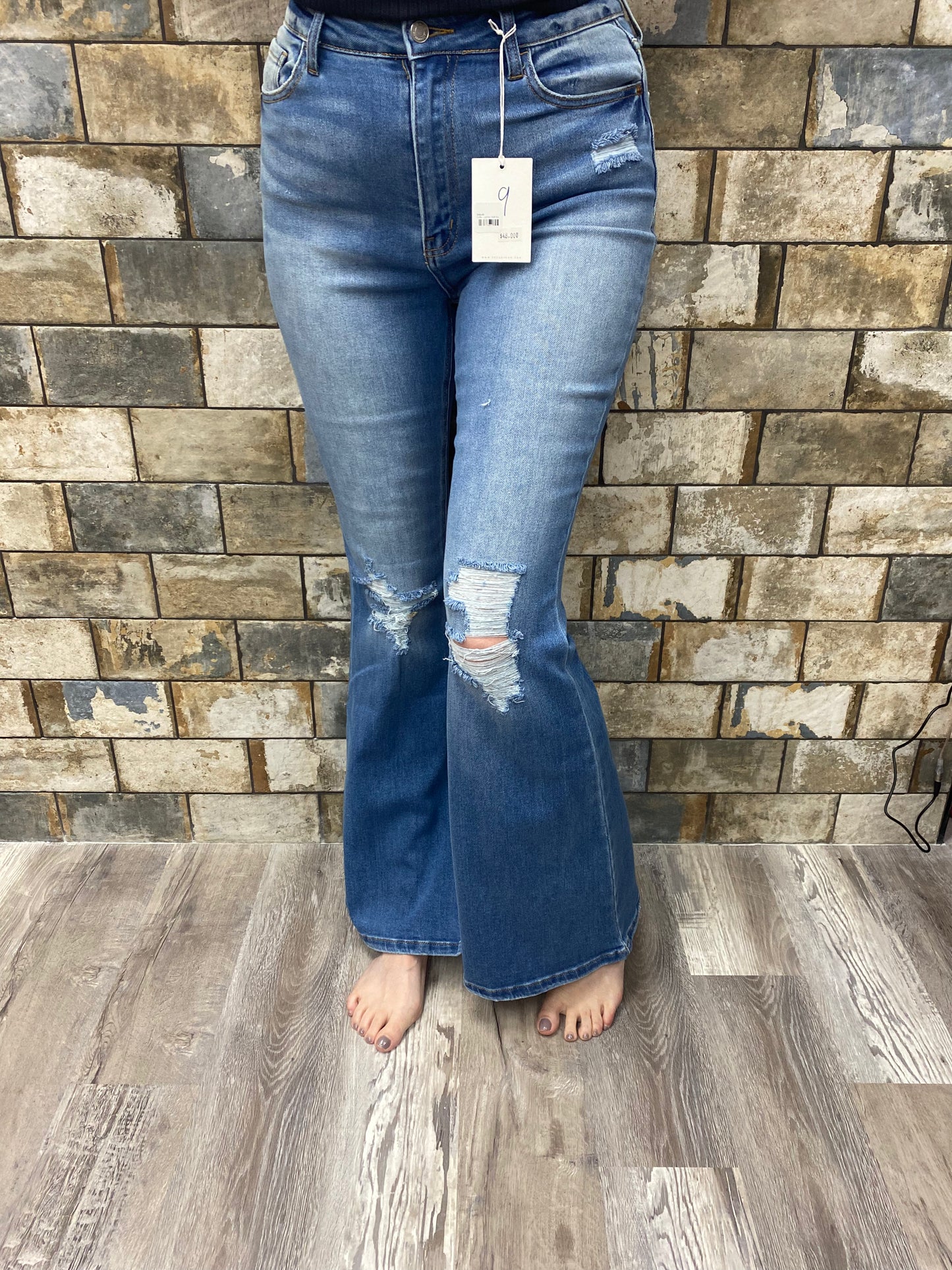 Cello high rise skinny flare