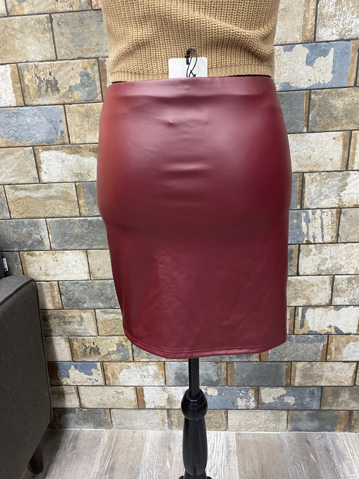 Red Leather Skirt