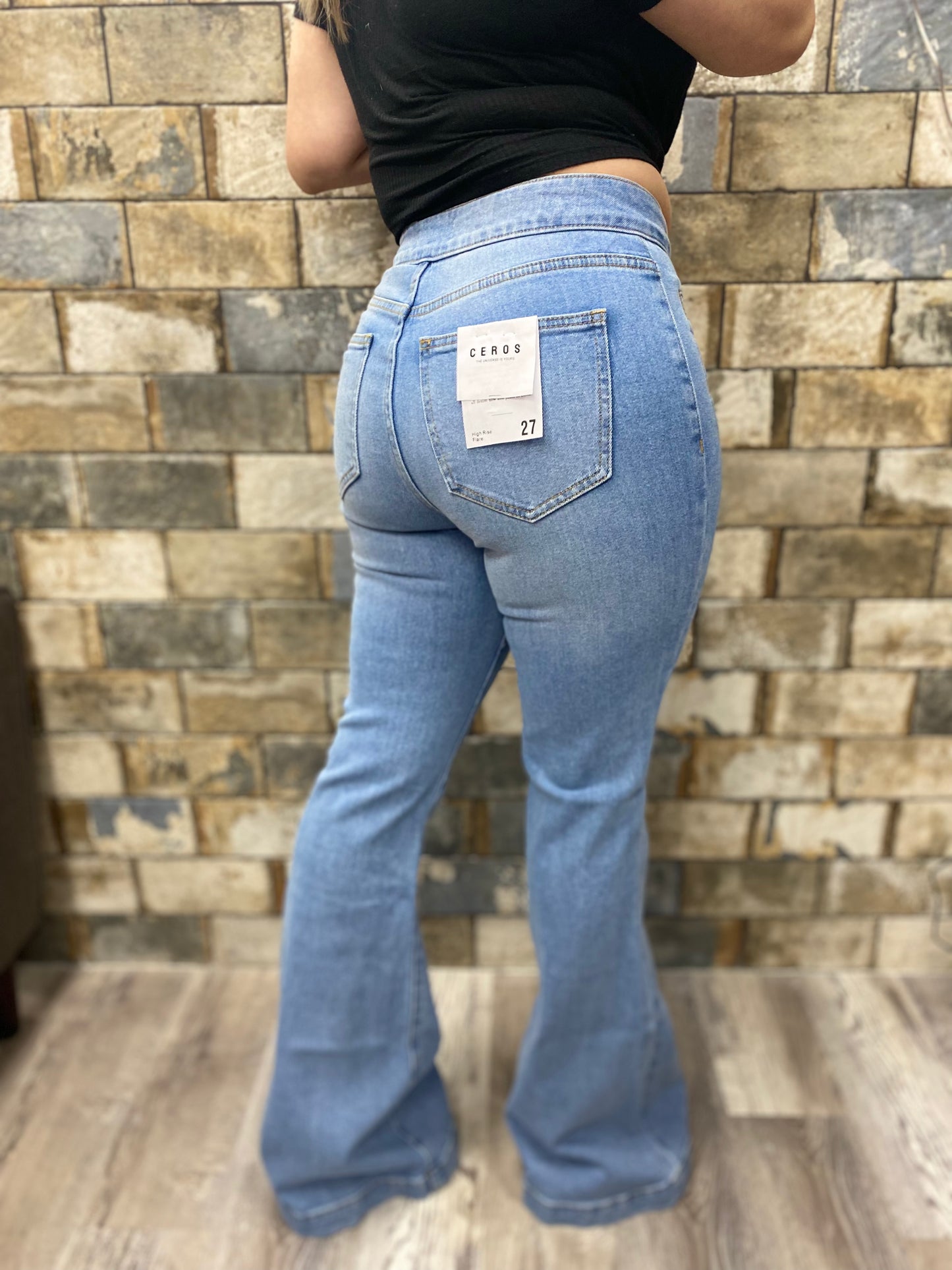 Ceros light blue Flare Jeans