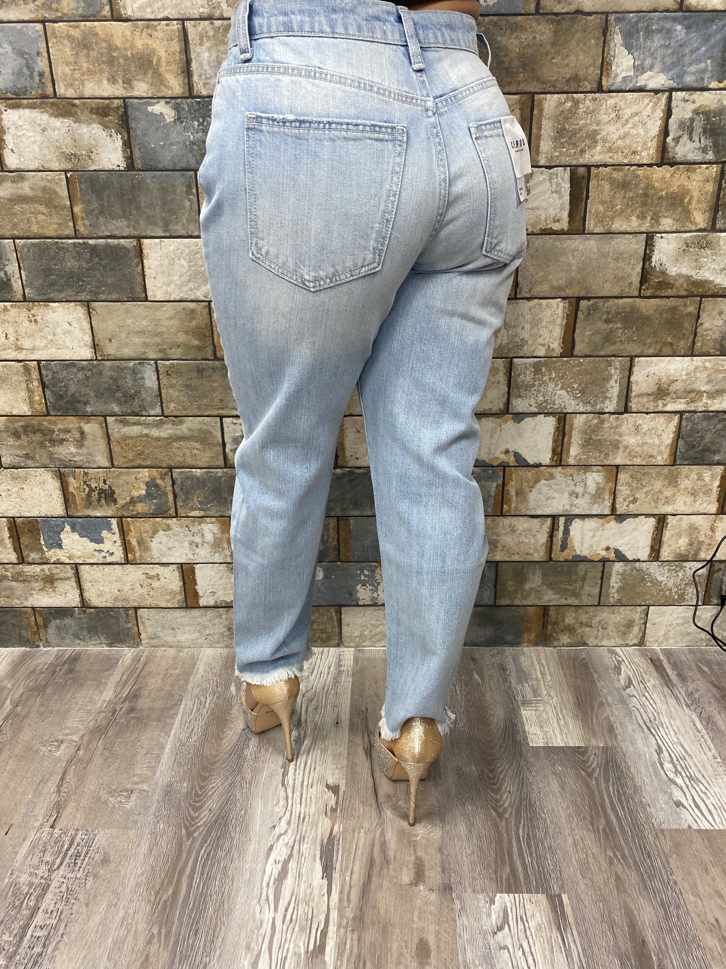 Ceros high rise mom jeans