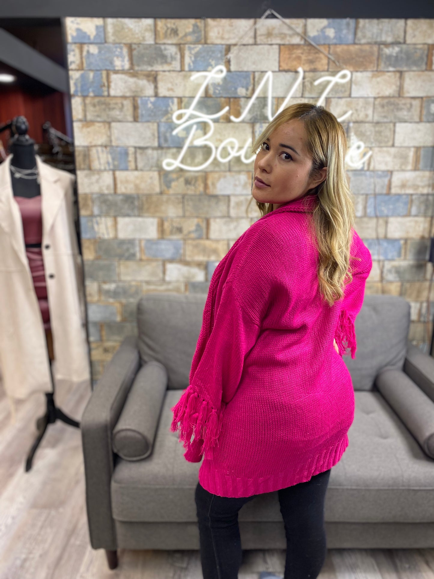 Hot pink Cardigan
