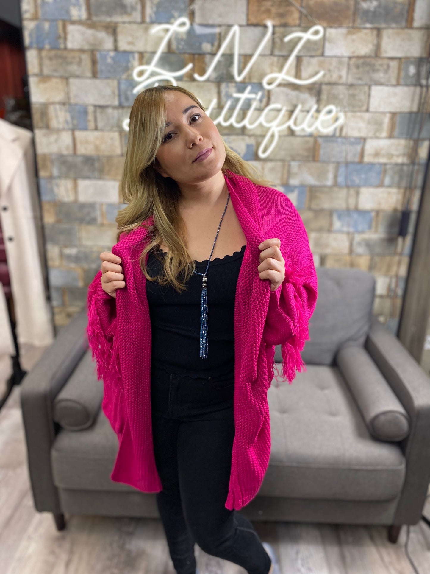Hot pink Cardigan