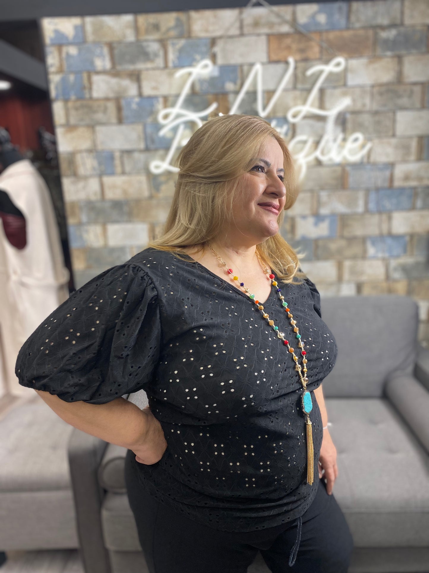 Dressy black blouse