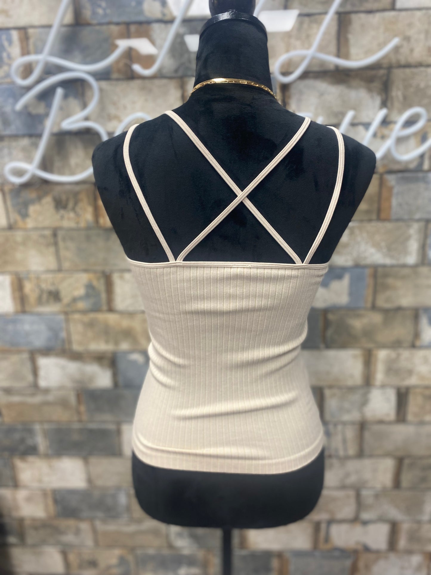 Crossover Tank top creme