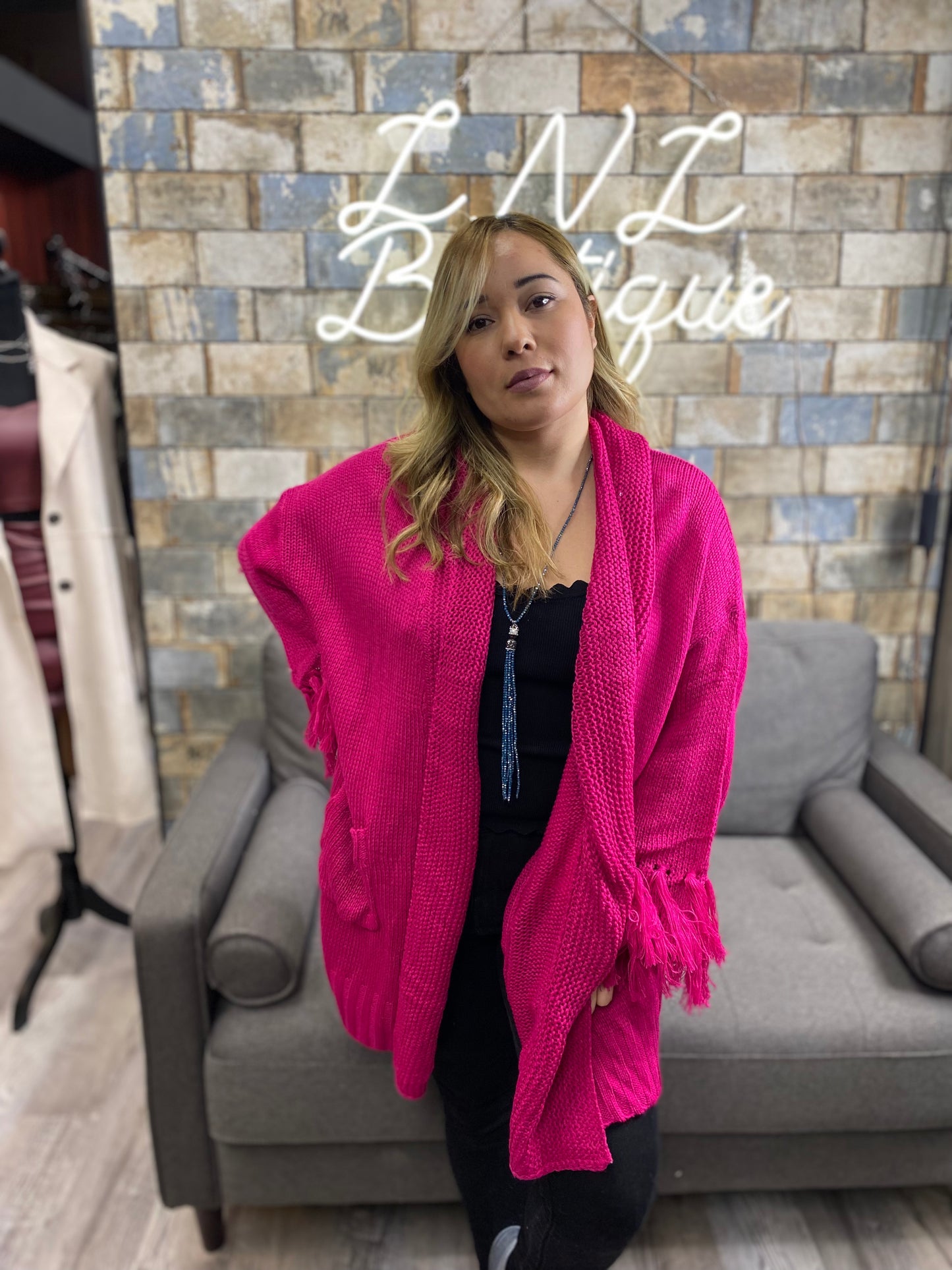Hot pink Cardigan