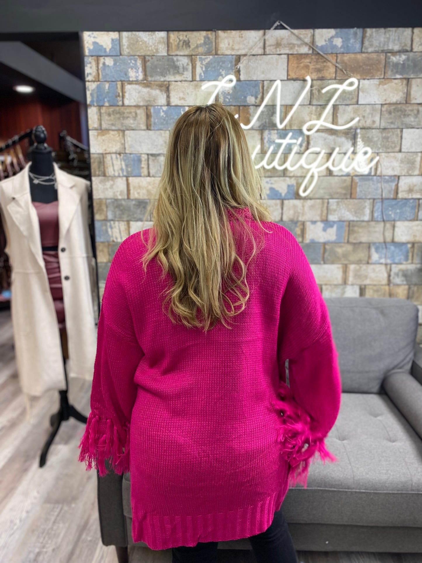 Hot pink Cardigan
