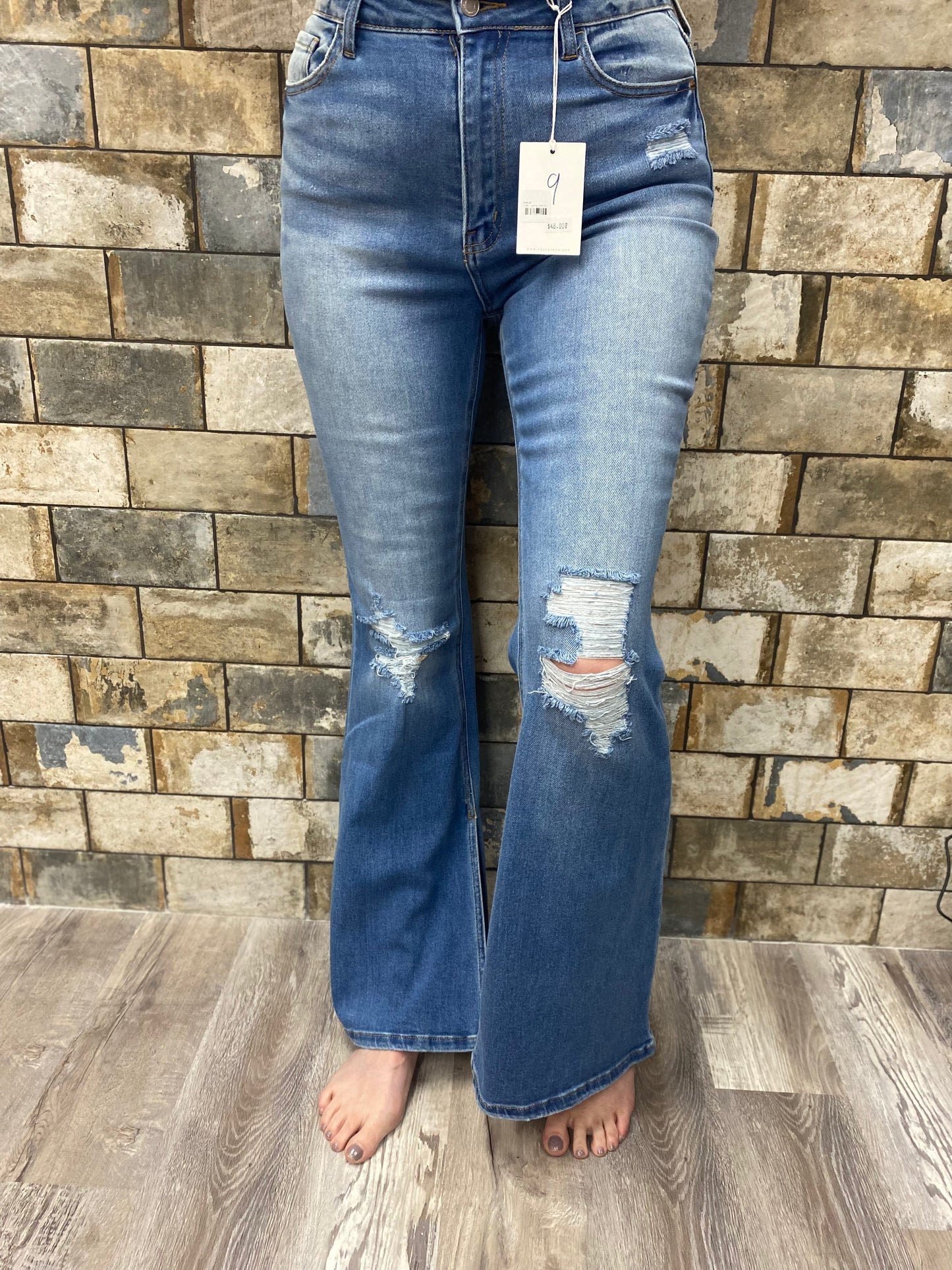 Cello high rise skinny flare