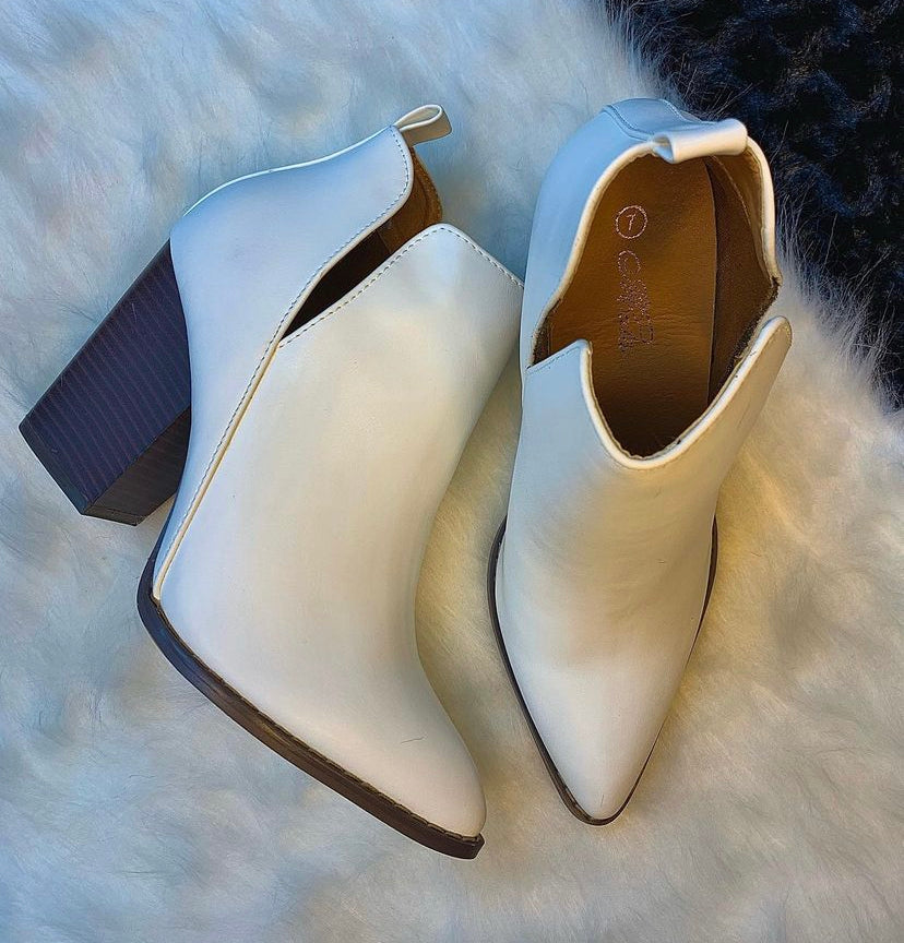 White southern booties