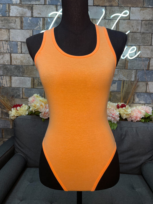 Orange bodysuit